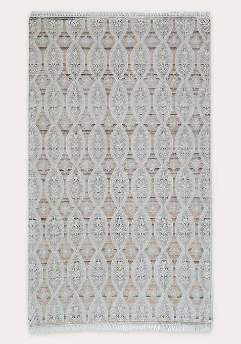 100% Wool Handmade Beige Rug | Carpet For Living Room