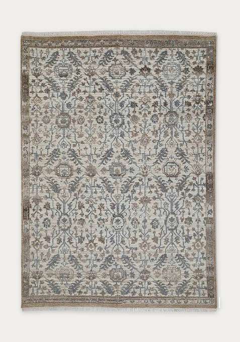100% Wool Handmade Beige Rug | Carpet For Living Room