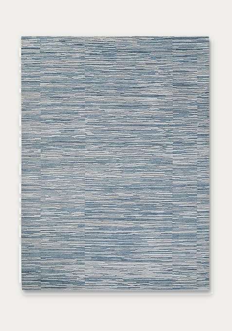 100% Wool Handmade Blue Rug | Carpet For Living Room