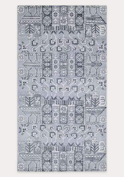 100% Wool Handmade Grey Rug | Carpet For Living Room