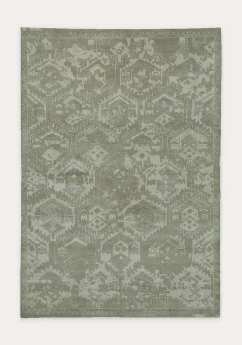 100% Wool Handmade Olive Rug | Carpet For Living Room