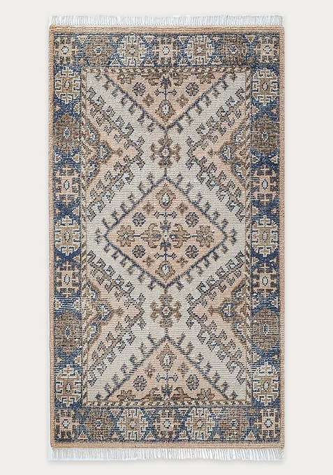 100% Wool Handmade Beige Rug | Carpet For Living Room