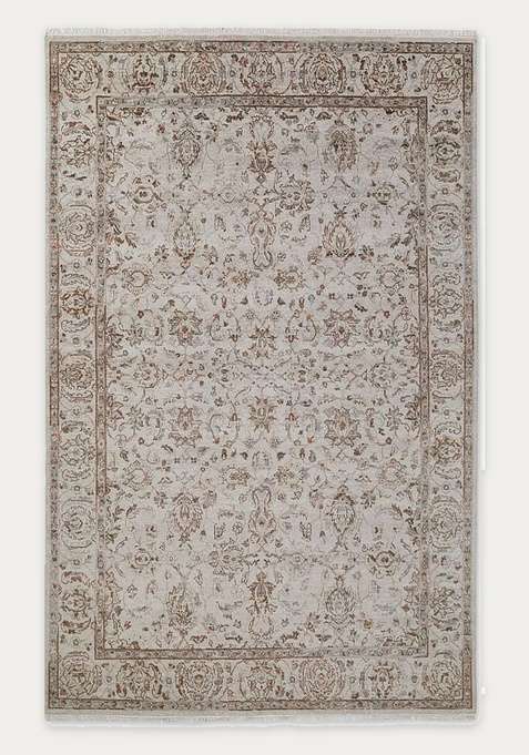 100% Wool Handmade Beige Rug | Carpet For Living Room