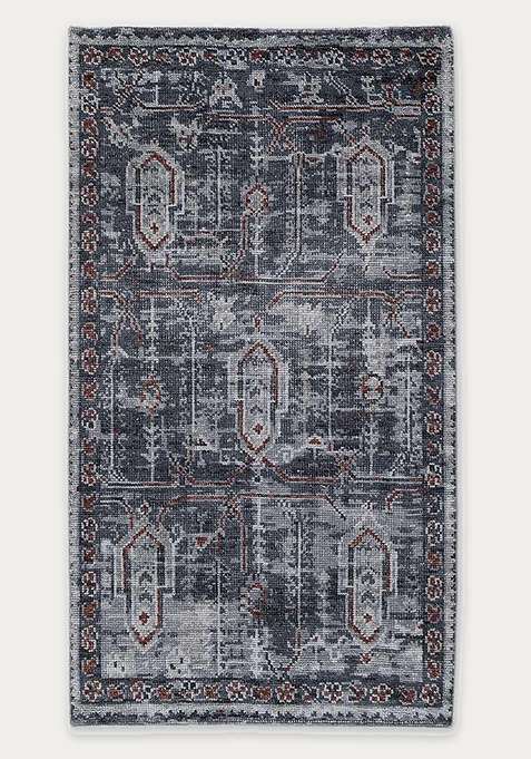 100% Wool Handmade Grey Rug | Carpet For Living Room