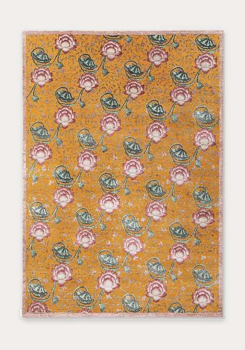 100% Wool Handmade Gold Rug | Carpet For Living Room