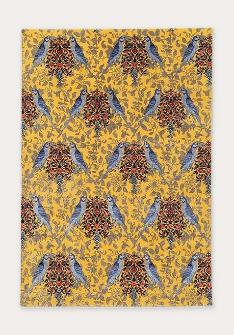 100% Wool Handmade Yellow Rug | Carpet For Living Room