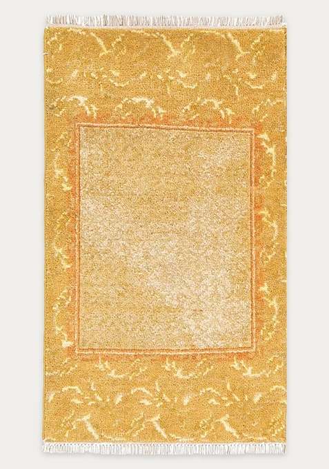 100% Wool Handmade Gold Rug | Carpet For Living Room