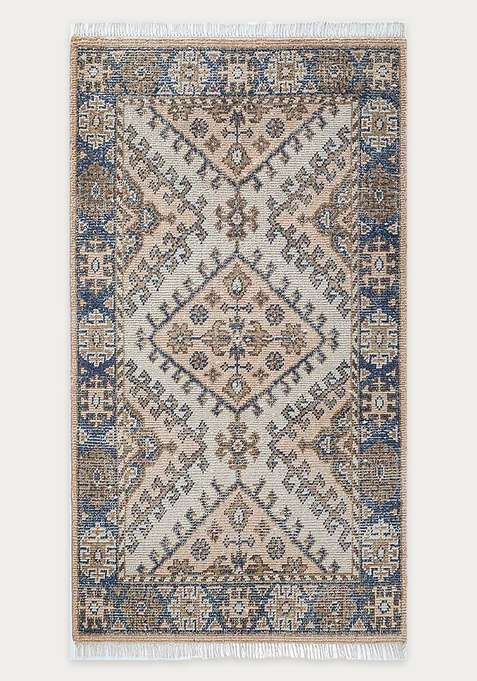 100% Wool Handmade Beige Rug | Carpet For Living Room