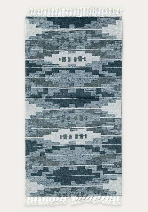 100% Wool Handmade Blue Rug | Carpet For Living Room