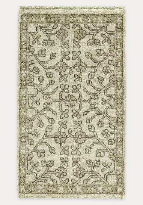100% Wool Handmade Beige Rug | Carpet For Living Room