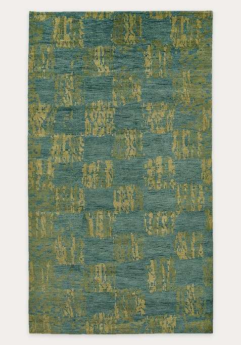 100% Wool Handmade Blue Rug | Carpet For Living Room
