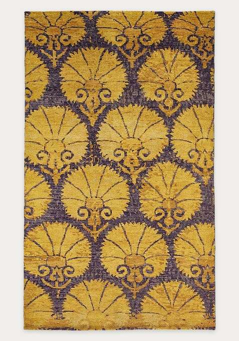 100% Wool Handmade Gold Rug | Carpet For Living Room