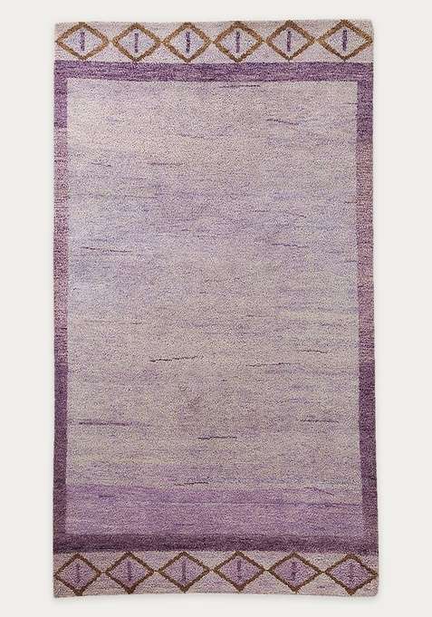100% Wool Handmade Purple Rug | Carpet For Living Room
