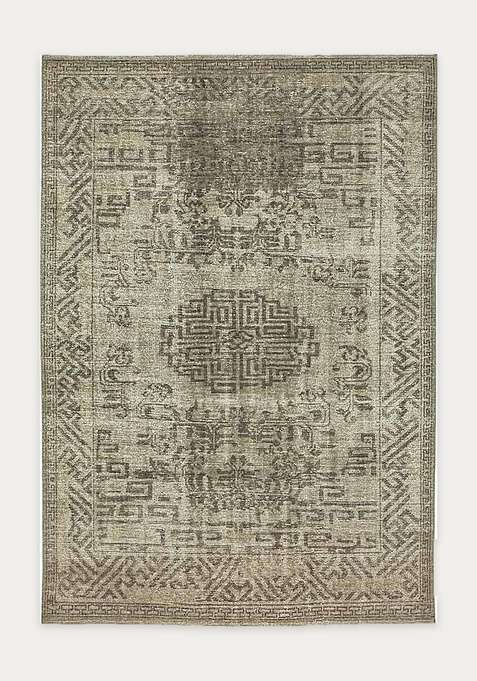 100% Wool Handmade Beige Rug | Carpet For Living Room