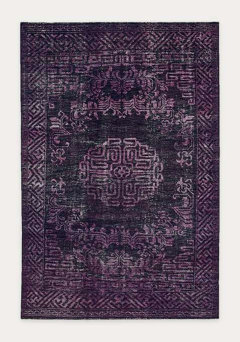 100% Wool Handmade Purple Rug | Carpet For Living Room
