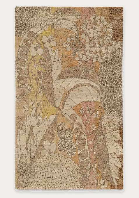 100% Wool Handmade Beige Rug | Carpet For Living Room