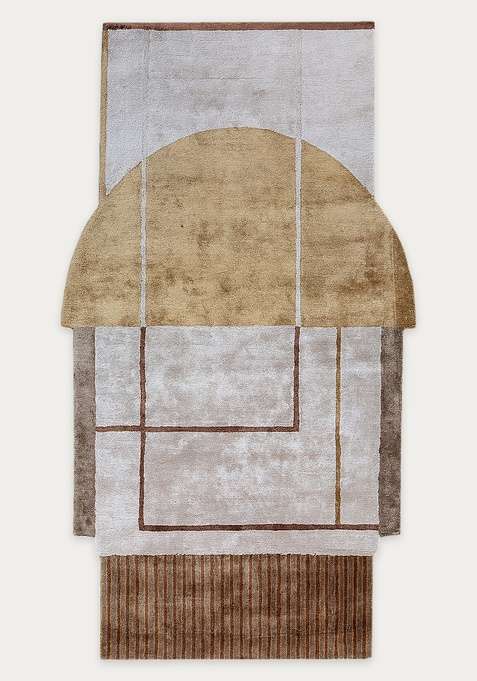 Viscose Handmade Beige Rug | Carpet For Living Room