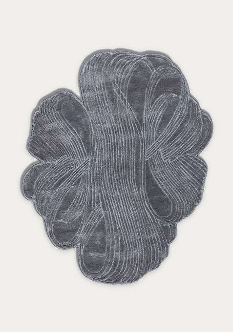 Viscose Handmade Grey Rug | Carpet For Living Room
