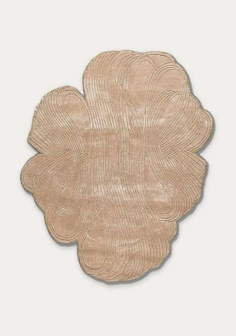 Viscose Handmade Beige Rug | Carpet For Living Room