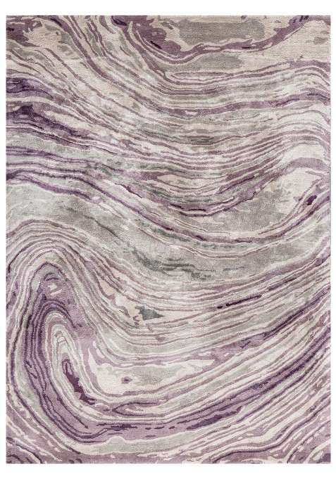 Viscose Handmade Purple Rug | Carpet For Living Room