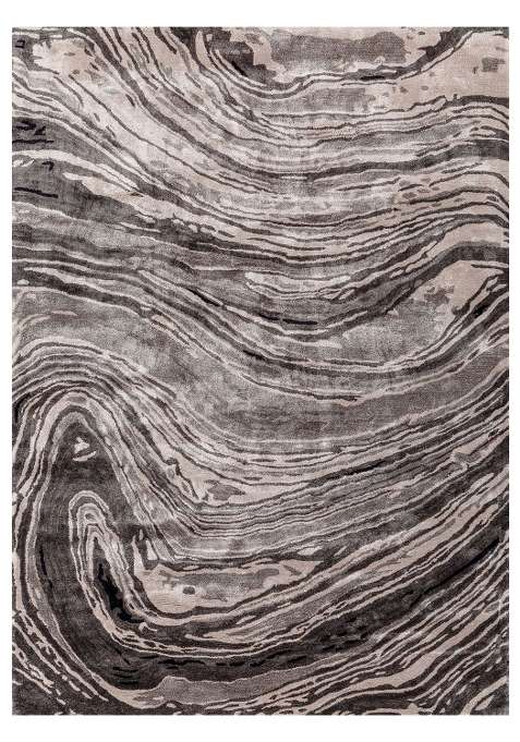 Viscose Handmade Grey Rug | Carpet For Living Room