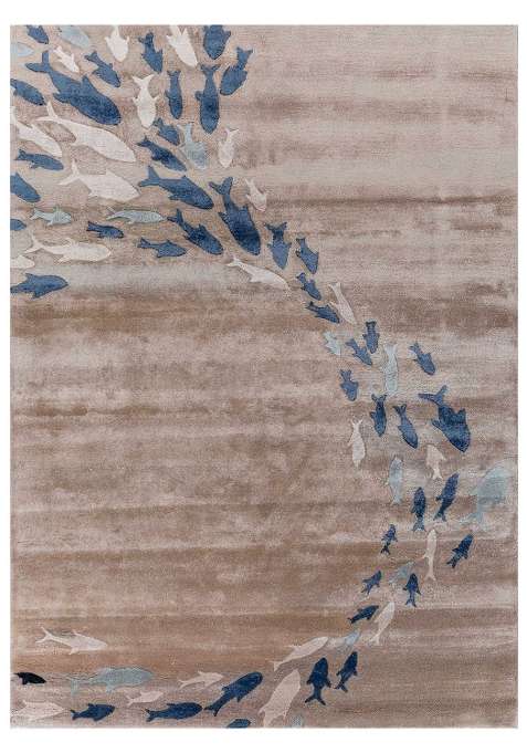 Viscose Handmade Beige Rug | Carpet For Living Room