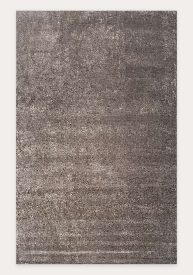 Saffron Rugs Hand-Tufted Warm Grey Viscose Rectangular Rug - Indya