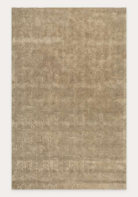 Viscose Handmade Beige Rug | Carpet For Living Room
