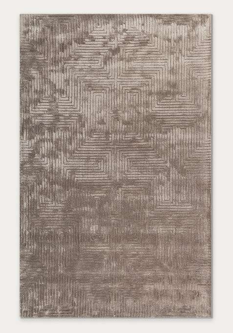 Viscose Handmade Grey Rug | Carpet For Living Room