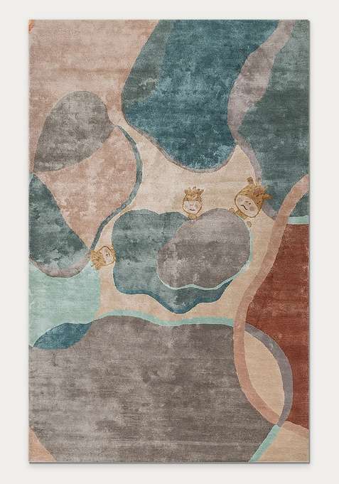 Viscose Handmade Multi Rug | Carpet For Living Room
