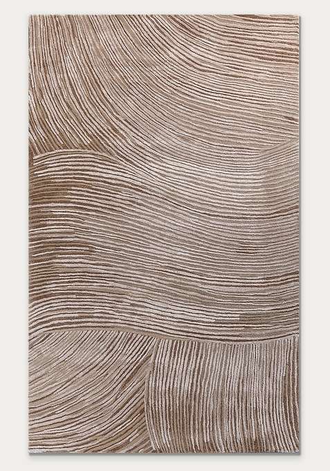 Viscose Handmade Beige Rug | Carpet For Living Room