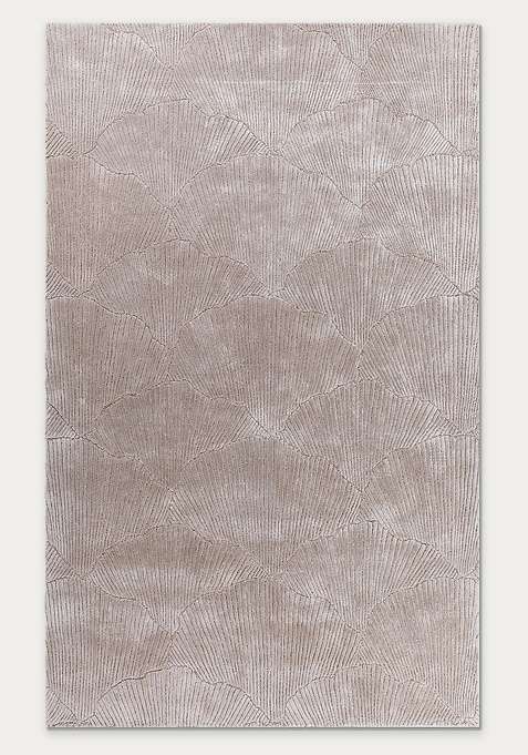 Viscose Handmade Beige Rug | Carpet For Living Room