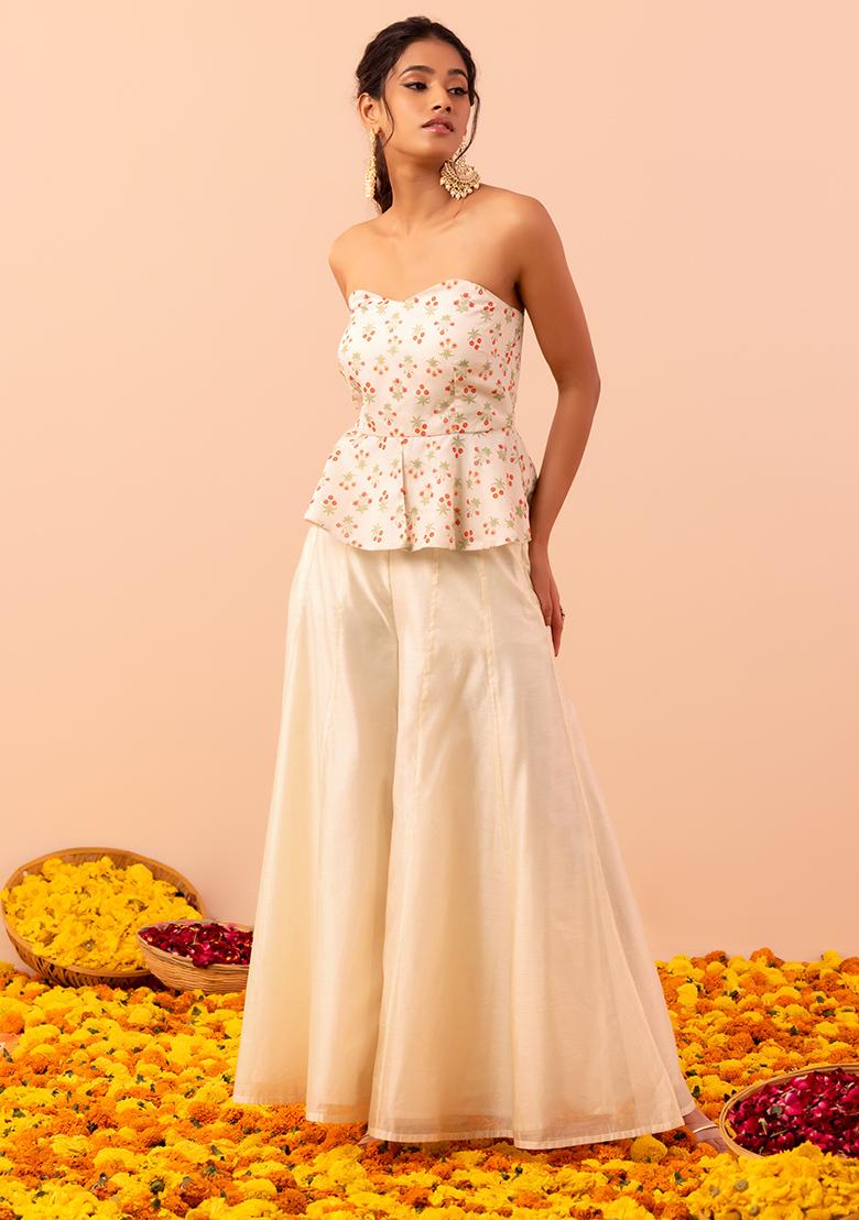 Buy Beautiful Pakistani Peplum Dress With Hand Embroidery – Nameera by  Farooq