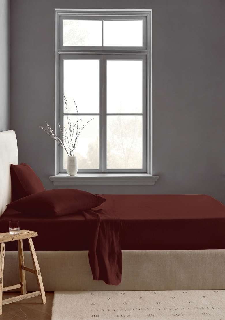 Berry European Linen Sheet Set - Indya
