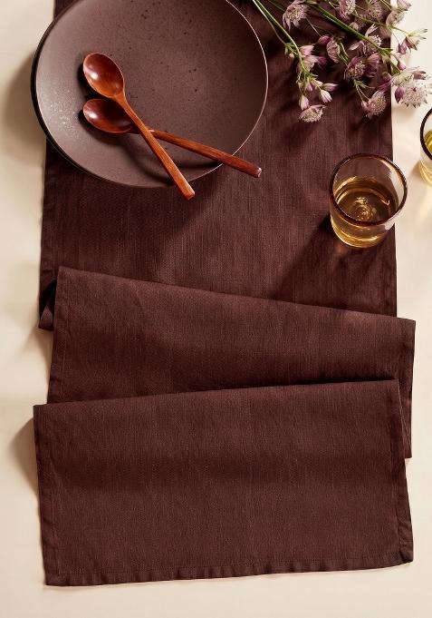 Berry 100% Linen European Linen table runner