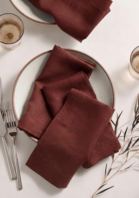 Berry 100% Linen European Linen Napkin