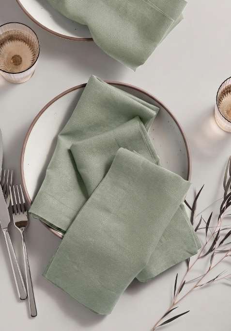 Olive 100% Linen European Linen Napkin