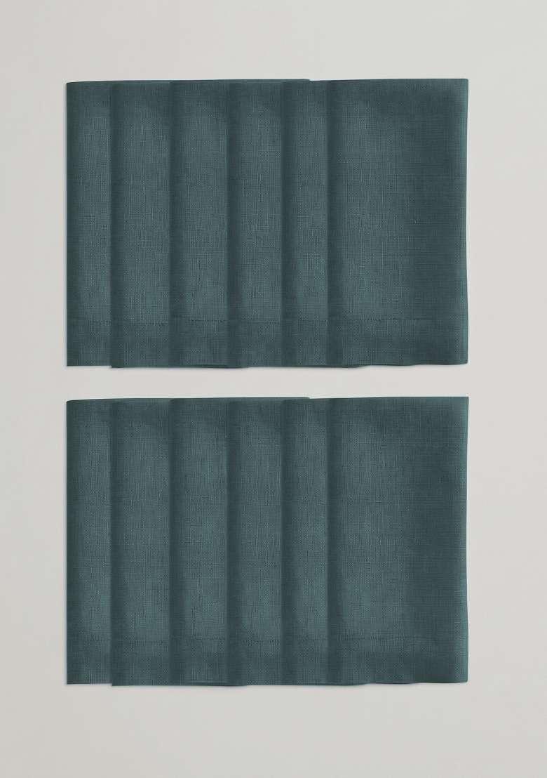 Aqua European Linen Napkin - Indya