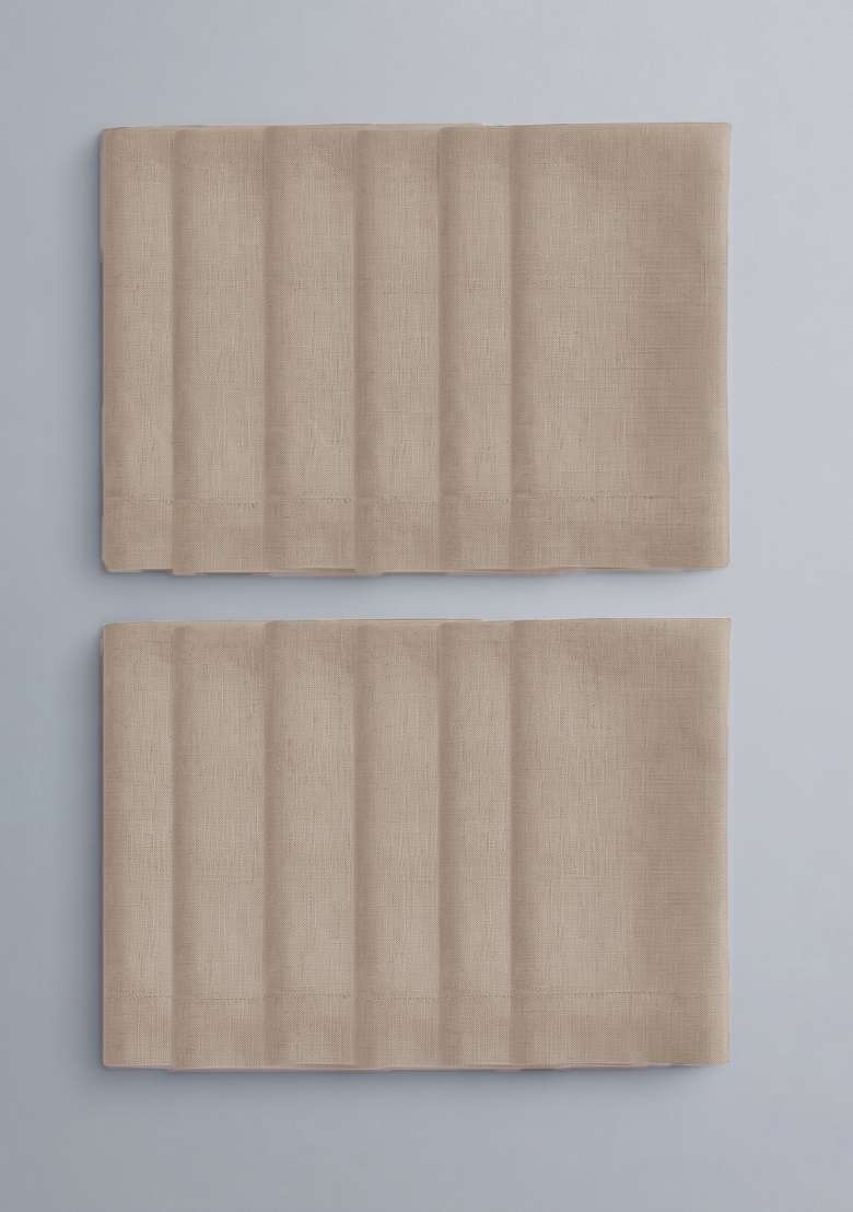 Tan European Linen Napkin - Indya