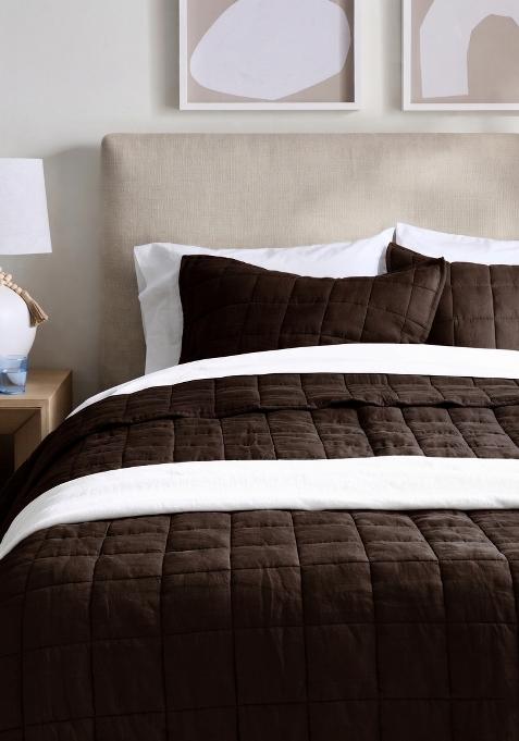 Berry 100% Linen European Linen Quilt