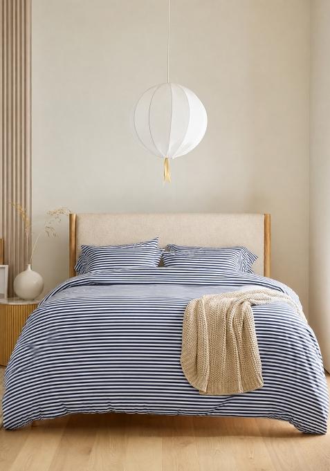 Black And White Organic Cotton Stripes Duvet Cover Sets