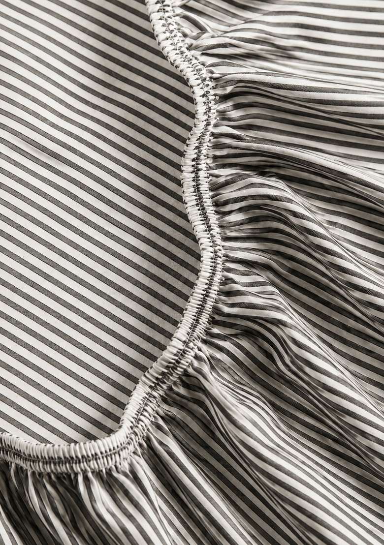 Black And White Organic Cotton Stripes Pillowcases - Indya