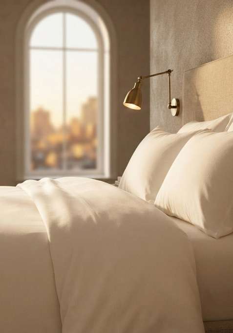 Ivory Organic Cotton Jersey Solid Sham Sets
