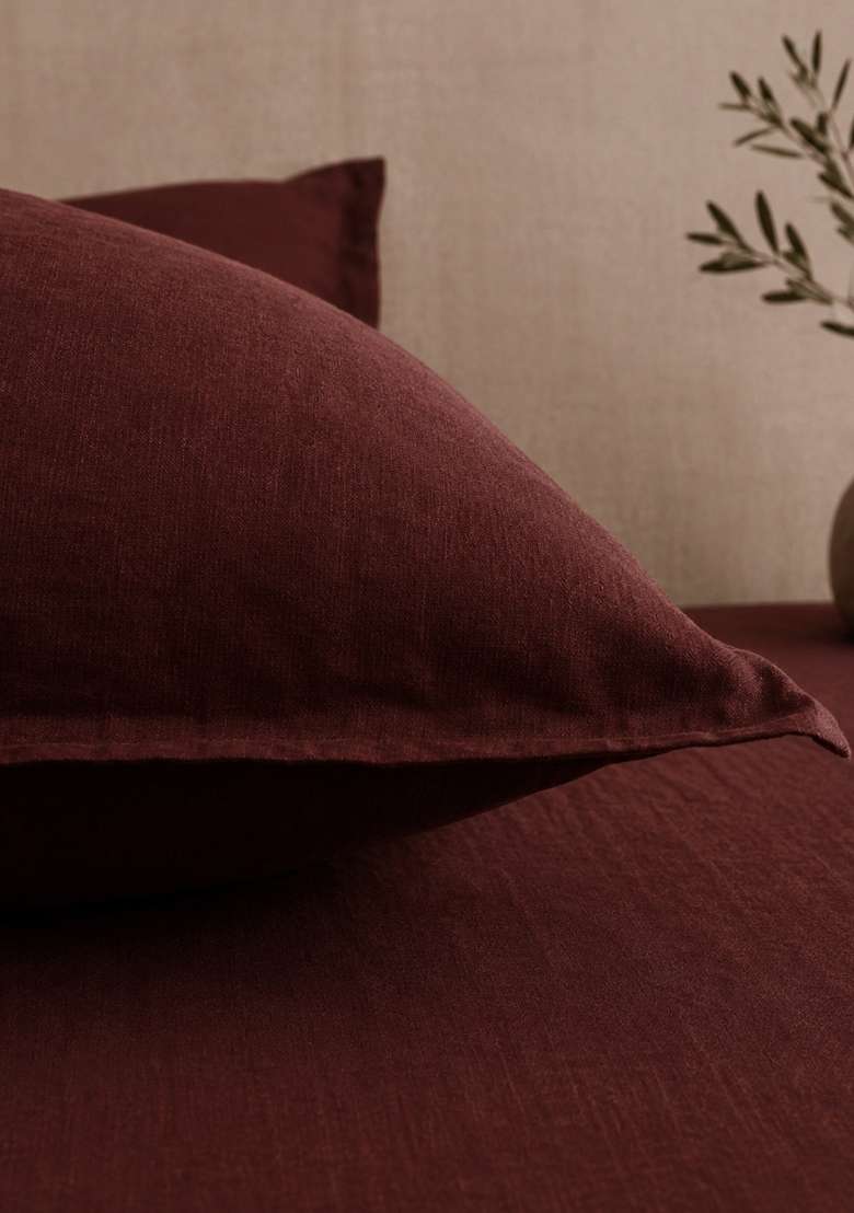 Berry European Linen Euro Sham - Indya