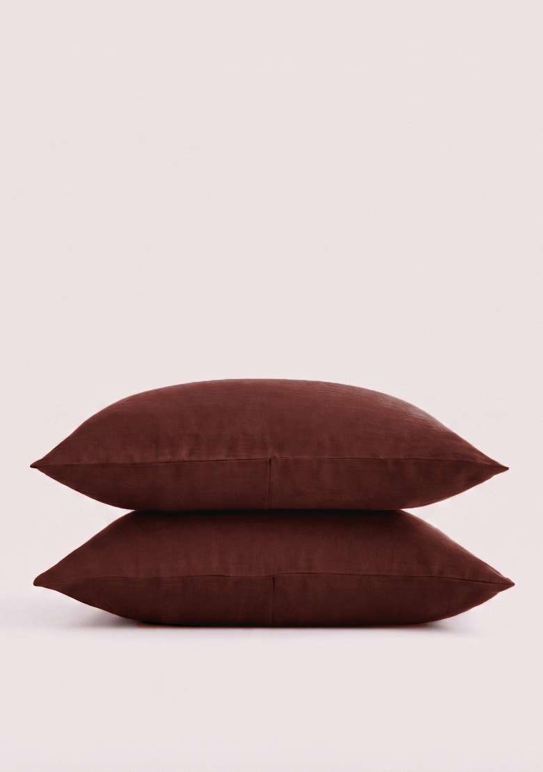 Berry European Linen Sham Set - Indya