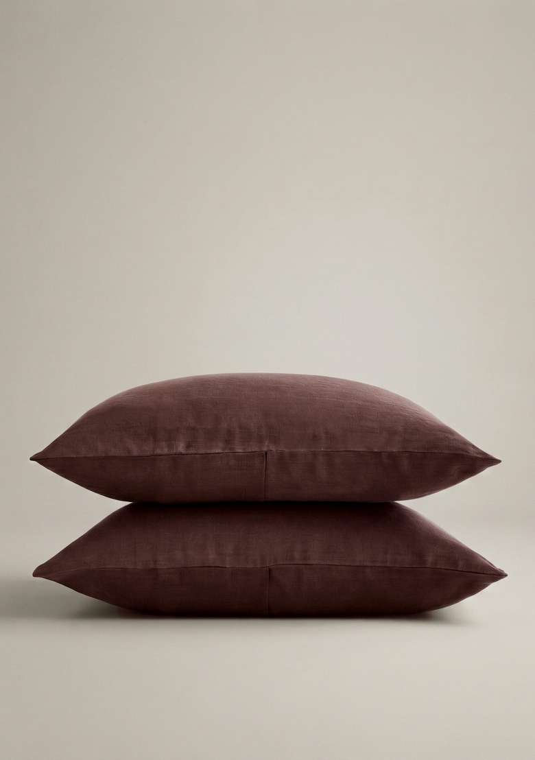 Coffeee European Linen Sham Set - Indya