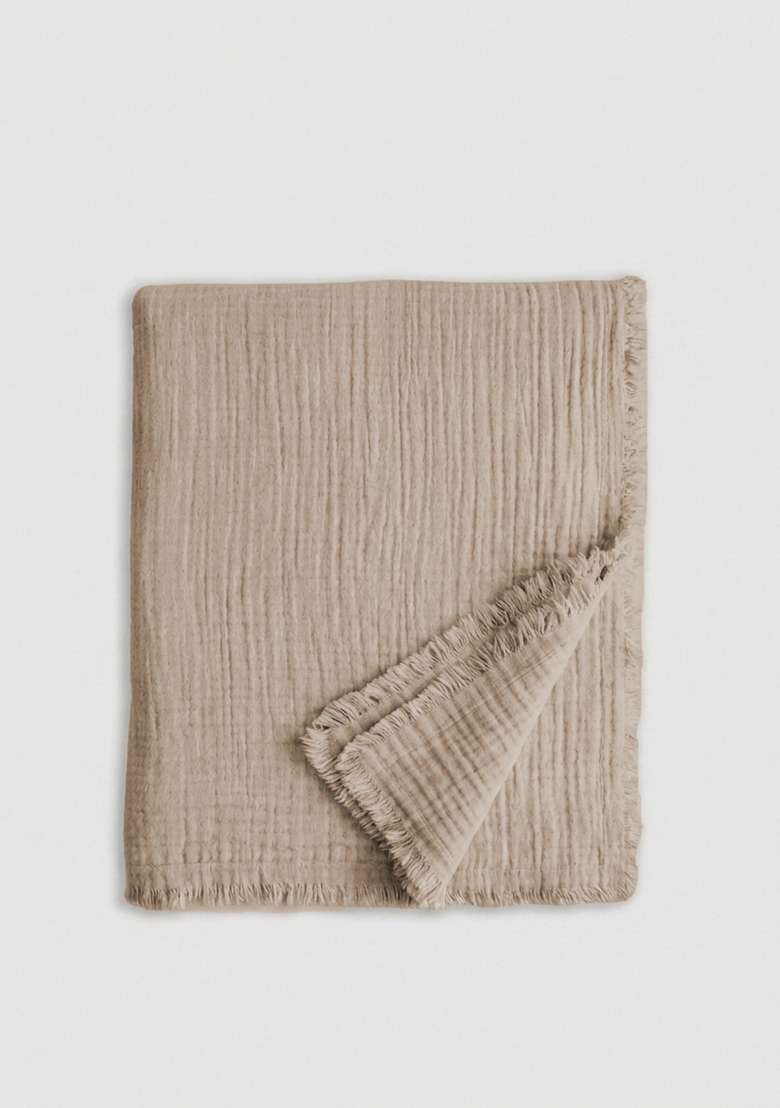 Dune Organic Cotton Gauze Throw - Indya