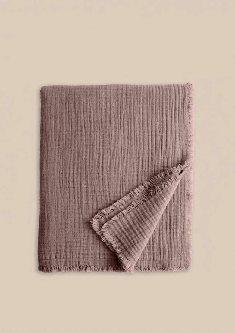 Fid Organic Cotton Gauze Throw - Indya