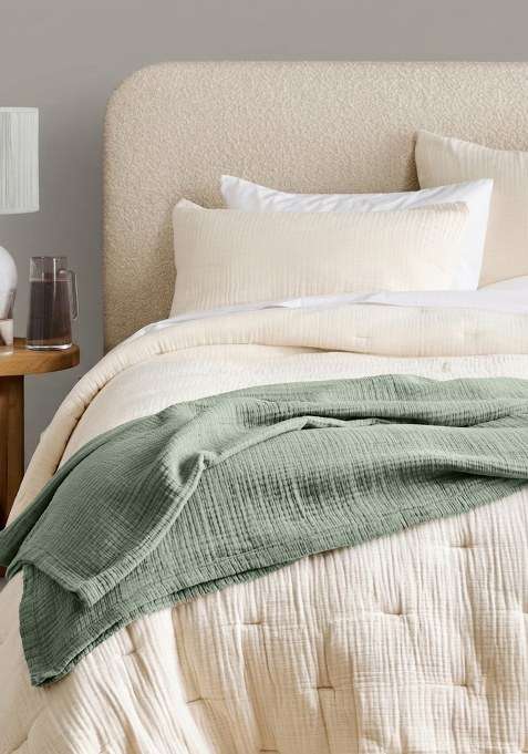 Salvia Organic Cotton Gauze Blanket