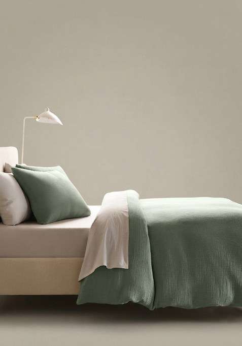 Salvia Organic Cotton Gauze Duvet Cover